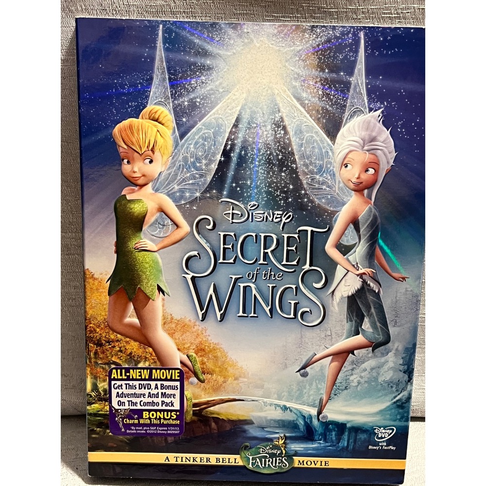 Disney Secret of the Wings Tinker Bell Fairies Movie DVD Animated Family Film